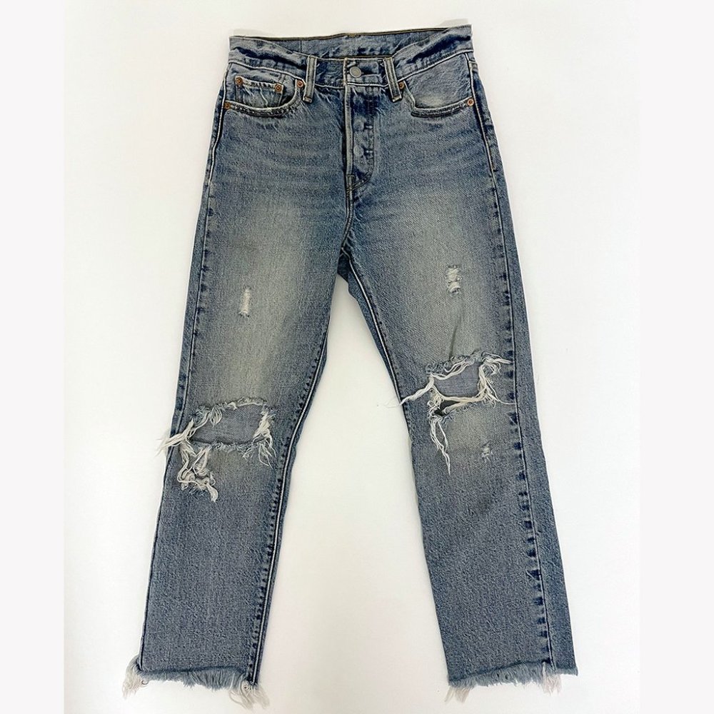 Levi's Wedgie High Rise Straight Leg Jeans